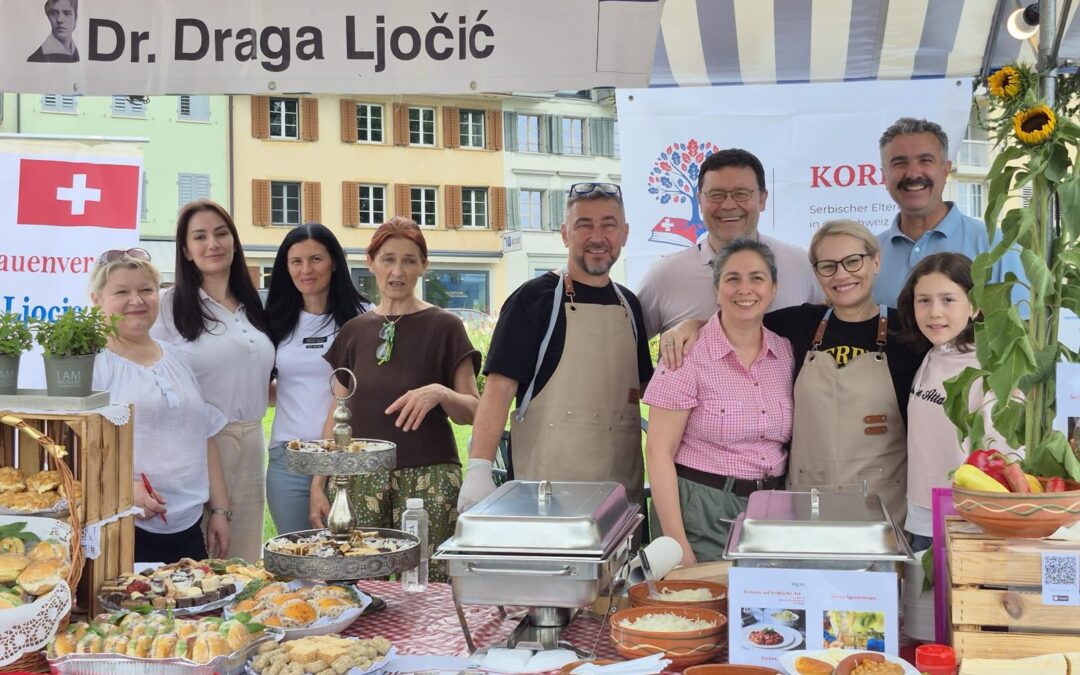 KORENI i Udruzenje srpskih zena na manifestaciji u Zugu 2026